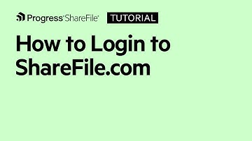 How to login to ShareFile.com