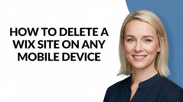 HOW TO DELETE A WIX SITE ON ANY MOBILE DEVICE - Julia