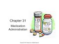 Nur100 chapter 31 medication administration