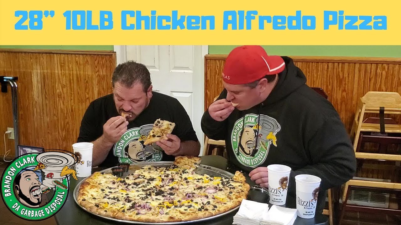 Rizzi's 100 Chicken Alfredo 28" Pizza w/ Randy Santel in Arlington