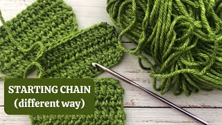 How to make LONG TAIL FOUNDATION chain! Crochet Video Tutorial