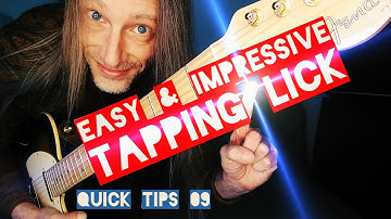 Quick Tips 09 ☝ EASY to learn, but IMPRESSIVE sounding TAPPING LICK 🎸🎸🎸 Guitar-Nerdery 092