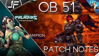 Paladins- OB 51 Patch Notes, Ash! Mastery Rewards!