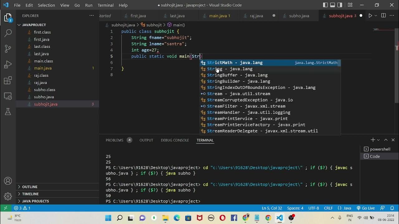 Java Class Attribute class - YouTube