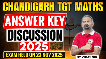 Chandigarh TGT Maths Paper Analysis 2025 | SSA Chandigarh TGT MATHS Paper Discussion | Answer Key