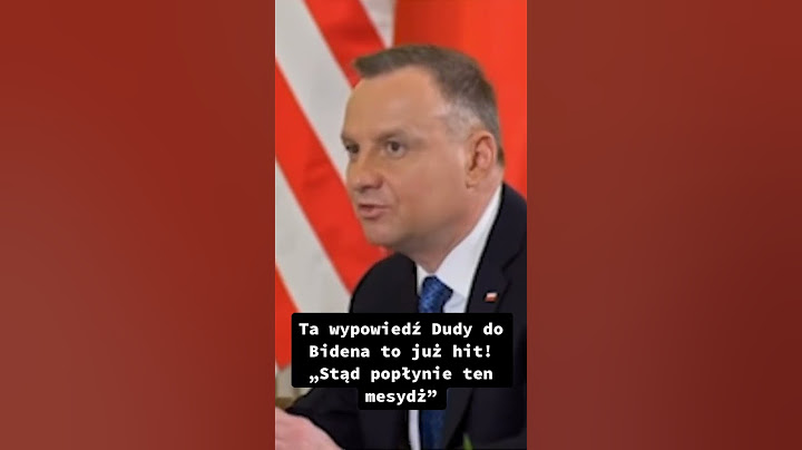 Ta wypowiedź Dudy do Bidena to hit! "Stąd popłynie ten mesydż"