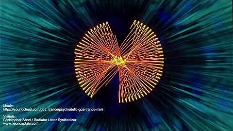 The Radiator Laser Synthesizer and Wicked LaserCube over video projection.