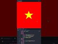 Red Flag Yellow Star | CSS | Web Design | ThinhPham #shorts