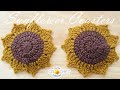 Sunflower Drink Coasters Crochet Pattern & Tutorial