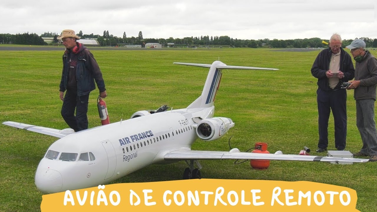 Avião de Controle Remoto a Gasolina Profissional 