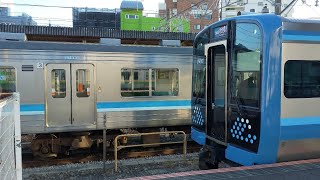 E131系相模線橋本行き　茅ヶ崎駅発車シーン