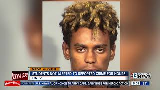 Students not alerted about UNLV crime for hours