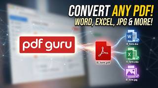 PDF Converter Tool — Word, JPG, Excel and More
