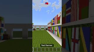 How to make the Samoa 🇼🇸 flag in Minecraft #minecraft #flag