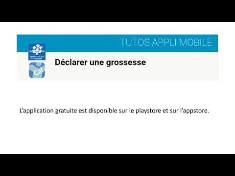 Appli Caf-Mon compte - Déclarer une grossesse