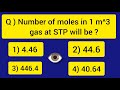 Number of moles in 1 m^3 gas at STP will be ? #neet #jee #cbse #hbse #numericals #abcchemistryworld