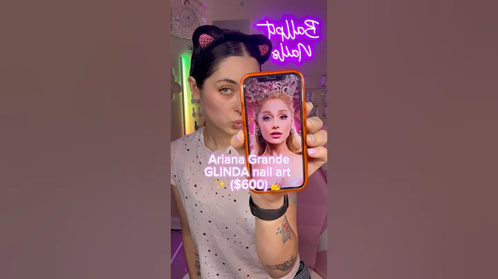 The most expensive Glinda nails 💅Wicked 🪄 #nailart #gelnails #nailartdesigns