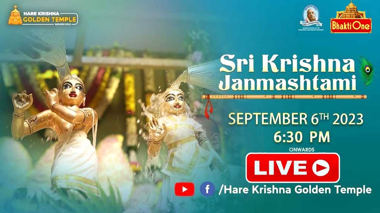 Sri Sri Radha Govinda Abhishekam LIVE Krishnashtami 2023 Hare