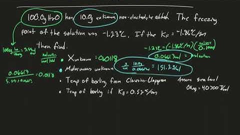 Colligative Properties 4 - Advanced Practice Problem