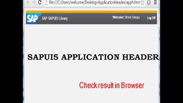 ApplicationHeader - How to create SAPUI5 ApplicationHeader