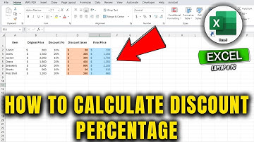 How to Calculate Discount Percentage in Excel Sheet | Calculate Discount and Final Price