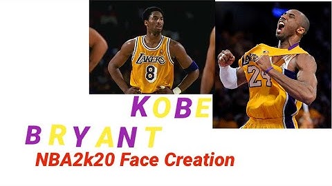 How to make your NBA2k20 face creation look like Kobe Bryant