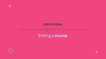 How to edit a course in Avallain Magnet