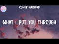 Conor Maynard - What I Put You Through (Lyrics).