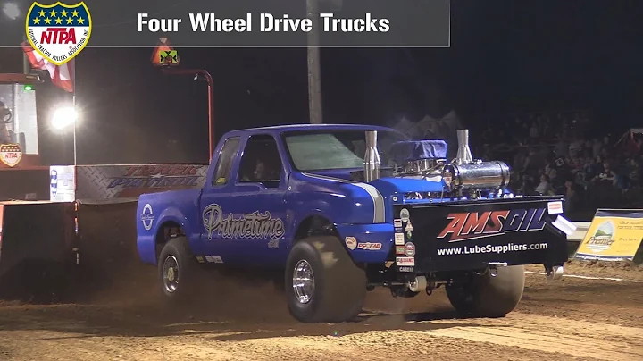 Four Wheel Drive Trucks Pulling at Colby, WI - Aug...