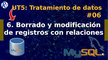 📢 Curso de BD 📮  UT5-06 📮 Borrado y modificación de registros con relaciones
