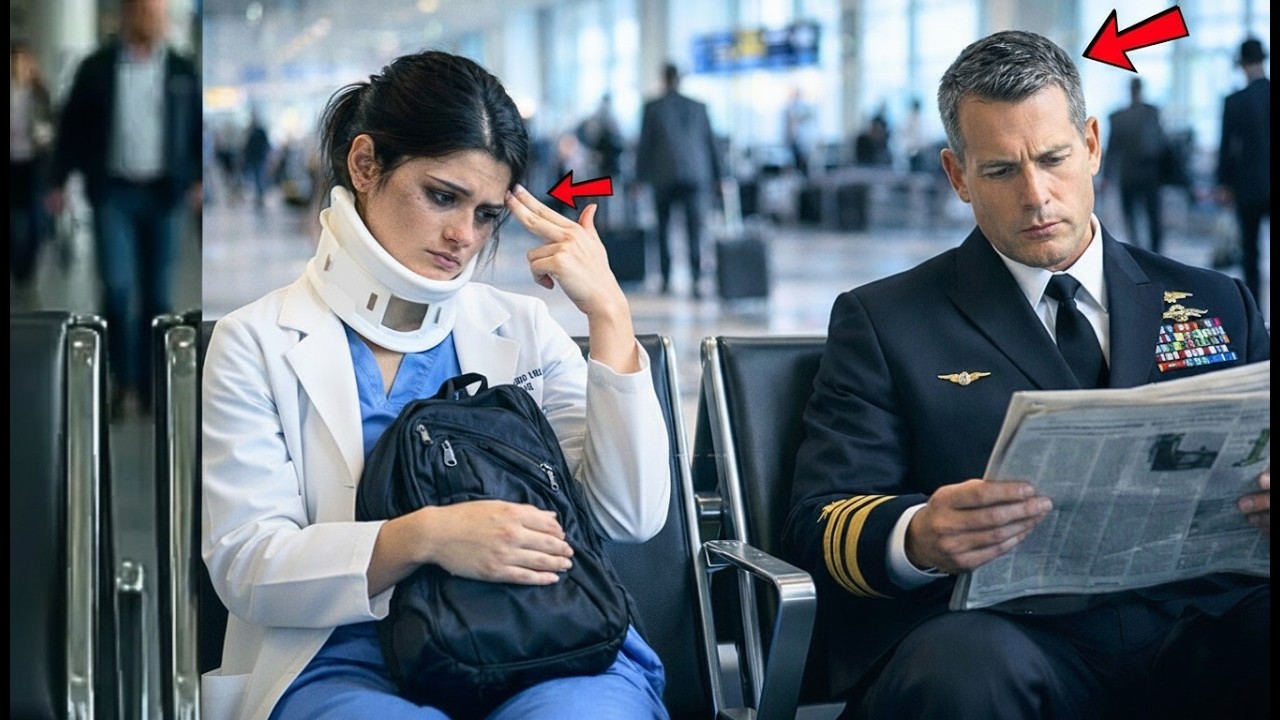 The Nurse Gave a Silent Signal to a Navy Admiral at the Airport—What Followed Changed Everything