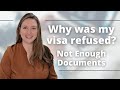 Temporary Visa Refusals Pt. 2 | Not Supplying Enough Documentation