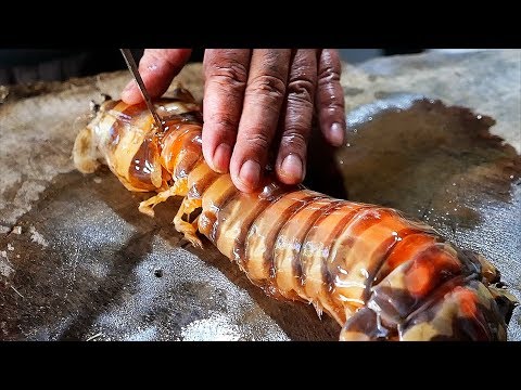 Индонезийская уличная еда - Гигант Инопланетянин Креветка морепродукты Индонезия