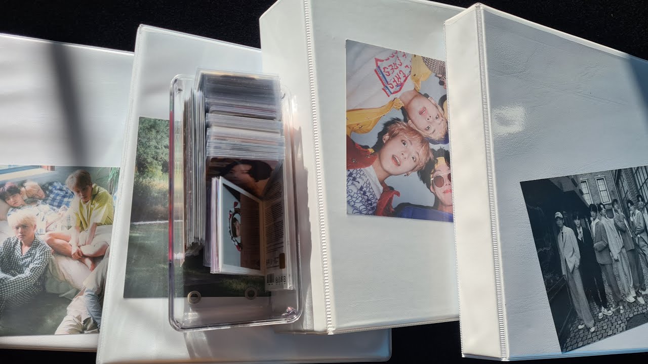Storing new BTS photocards in my binder #9