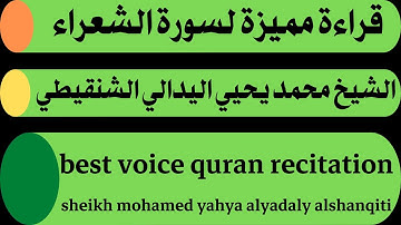 قراءة مميزة لسورة الشعراء الشيخ محمد يحيي اليدالي الشنقيطي