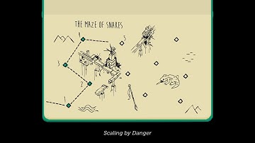 Lara Croft GO - 5. Scaling by danger ( THE MAZE OF SNAKES )