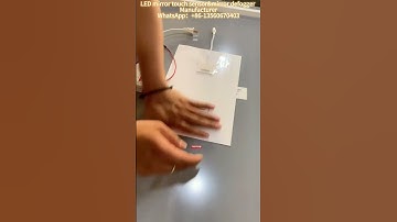 How To Make A Led Mirror Just In 16 seconds #manufacturer #mirrorwork #mirror #powersource #diy