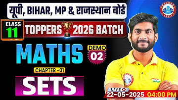 Class 11 Maths Chapter 1 Sets (समुच्चय) | Demo #2 | Toppers 2026 Batch | Board Exam 2026 | By RWA