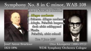 Bruckner: Symphony No. 8, Klemperer & WDRso-Köln (1957) ブルックナー 交響曲第8番 クレンペラー