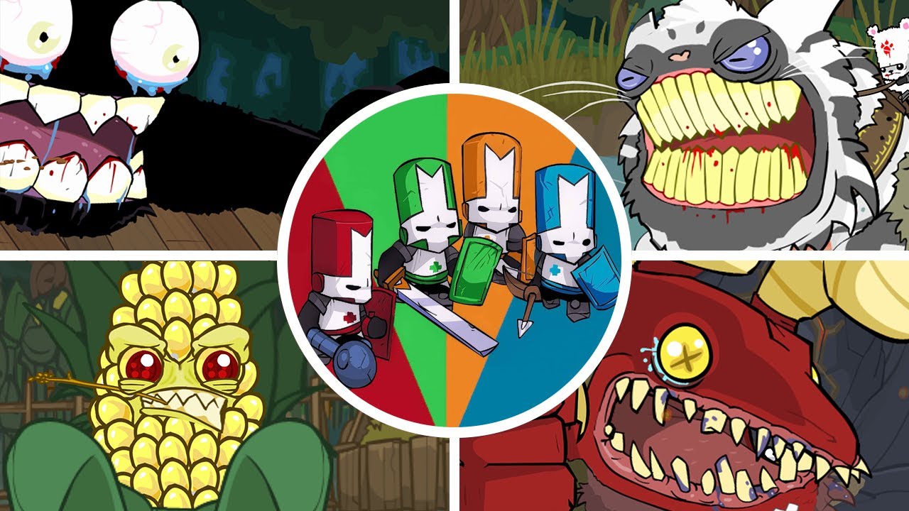 Castle Crashers Remastered - All Bosses + Ending 