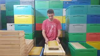 Наващивание рамок 2000 шт в день. Промышленное пчеловодство. Пасека Жмайловых(Буржуй).