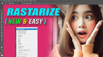 How to rastarize in Photoshop