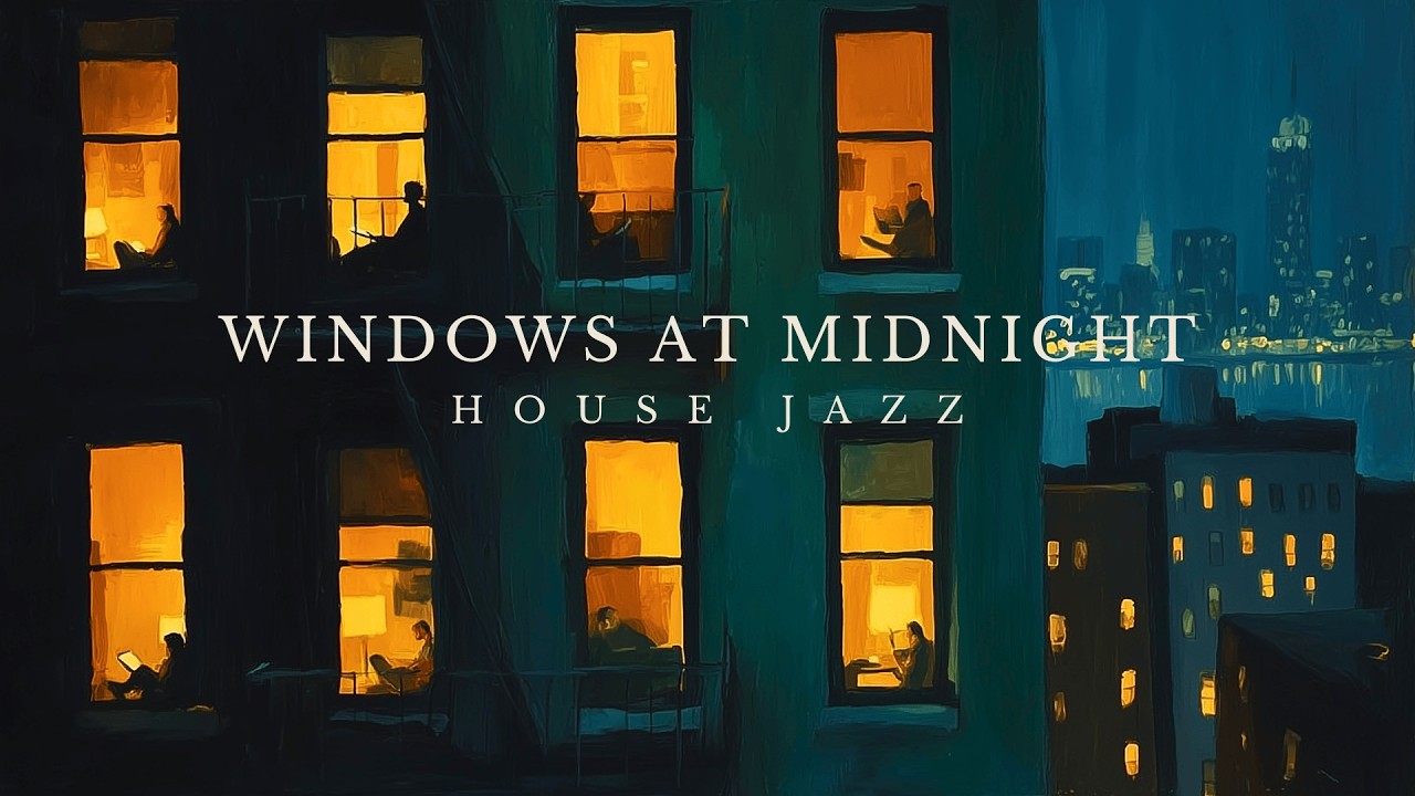 POV: You're Studying at Midnight in a Quiet City | Smooth House Jazz