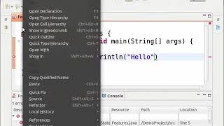 Programming features Eclipse - Khasi