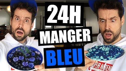I ONLY EAT BLUE FOOD FOR 24 HOURS - HUBY