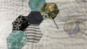 Pt 15 #roxysjournalofstitchery. Vol 8 #hexagon  #englishpaperpiecing 