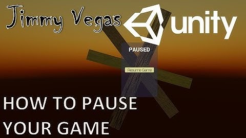 Mini Unity Tutorial - How To Pause The Game And Create A Pause Menu C#
