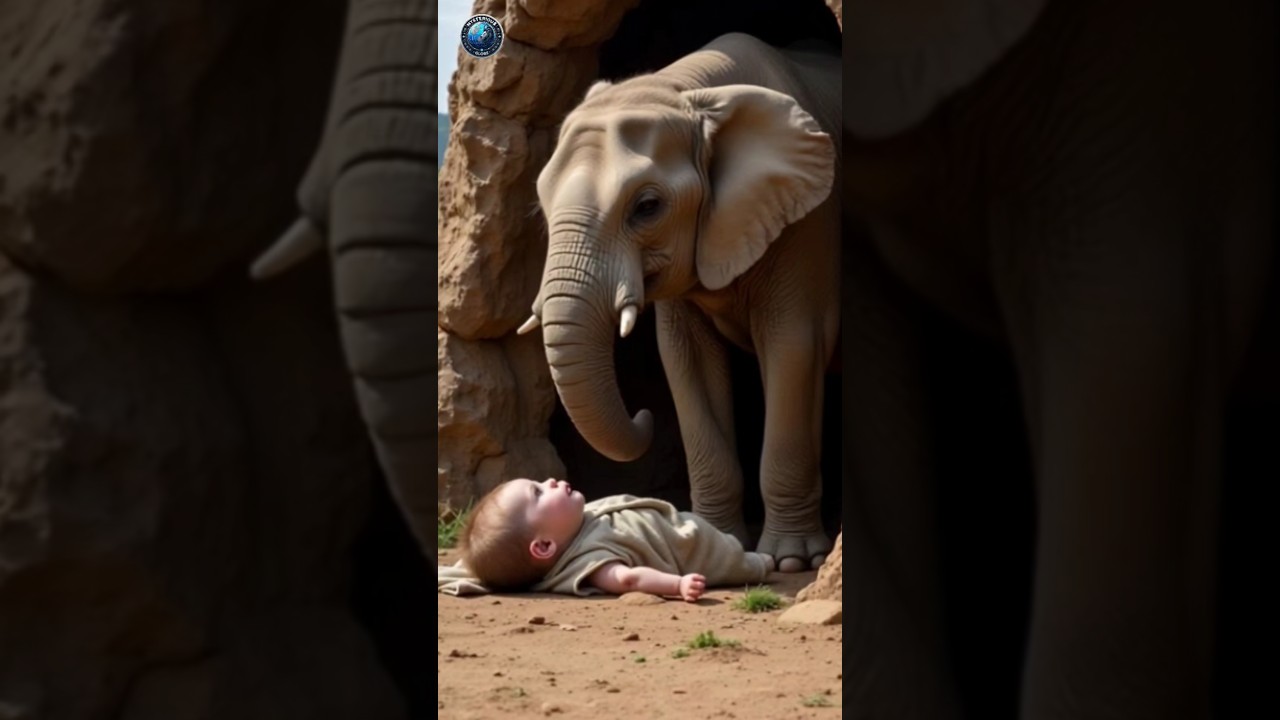 Baby and Elephant—Safety Message 