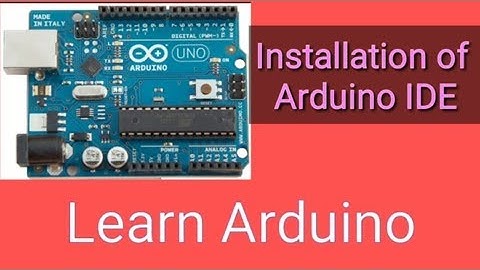 Arduino IDE installation