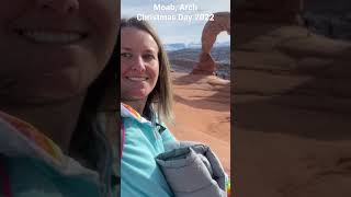 Breathtaking 🤯Moab Arch, Christmas Day! #shorts #moabutah